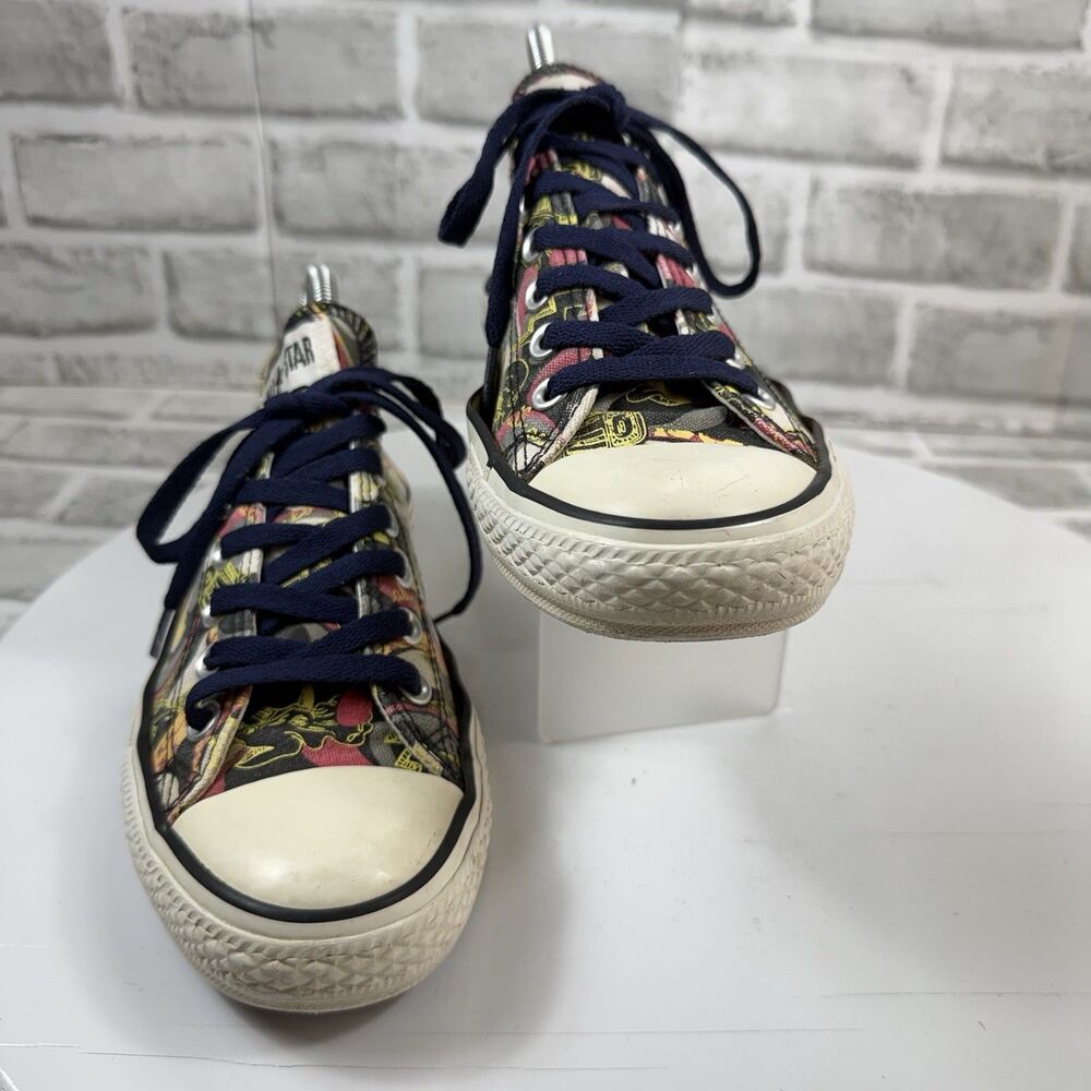 Converse All Star Chuck Taylor Graffiti Music Theme Low Top Canvas Women's 9 - Picture 11 of 13